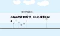 ddos攻击10分钟_ddos攻击1021