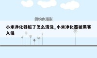 小米净化器脏了怎么清洗_小米净化器被黑客入侵