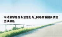 网络黑客是什么意思行为_网络黑客图片伤感壁纸黑色