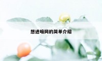 想进暗网的简单介绍