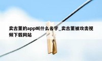 卖古董的app叫什么名字_卖古董被攻击视频下载网站