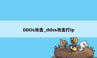 DDOs攻击_ddos攻击打ip