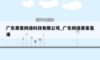 广东黑客网络科技有限公司_广东网络黑客是谁