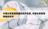 中国女黑客视频播放软件免费_中国女黑客视频播放软件