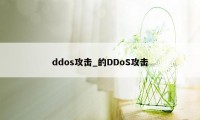 ddos攻击_的DDoS攻击