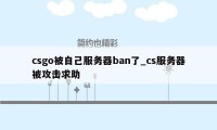 csgo被自己服务器ban了_cs服务器被攻击求助