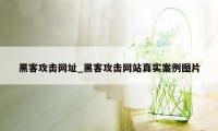 黑客攻击网址_黑客攻击网站真实案例图片